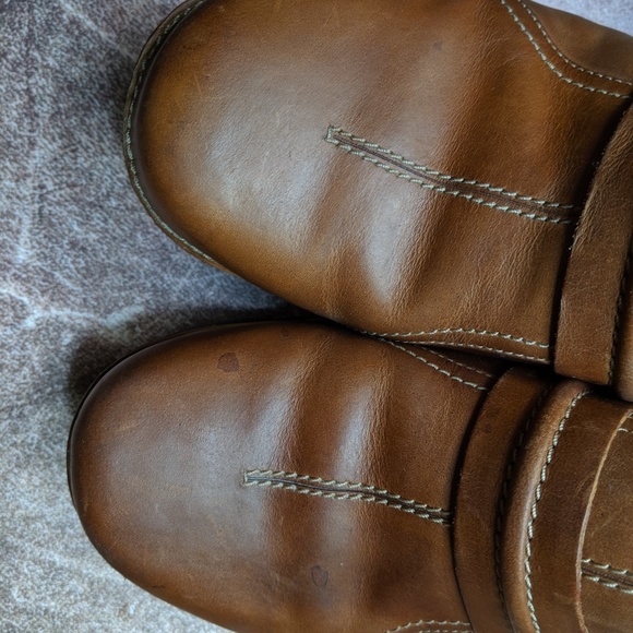 Clark's unstructured leather mules - Picture 4 of 7